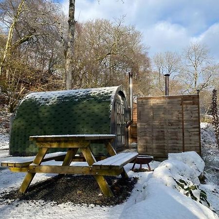 Pine Cosy Winter Cabin - Hot Tub & Log Burner Apartment Barmouth Bagian luar foto